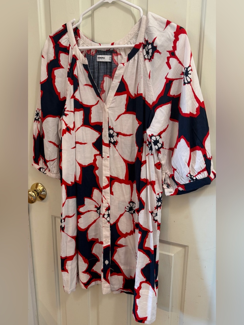 Sonoma Goods for Life Floral Print Shift Dress | Tropical | Travel | Cruise | PM - Picture 2 of 9